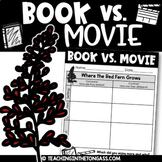 Where the Red Fern Grows Movie Book Compare Contrast Writing