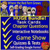 Where the Red Fern Grows Novel Study Unit Comprehension Ac
