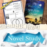 Where the Red Fern Grows Novel Study- Digital & Print, Pai