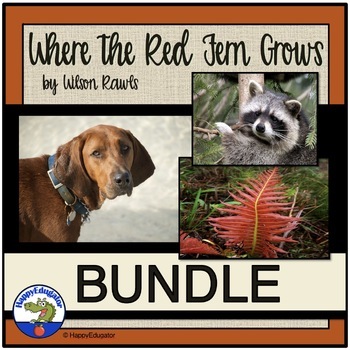 Preview of Where the Red Fern Grows by Wilson Rawls Bundle