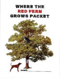 Where the Red Fern Grows complete novel packet