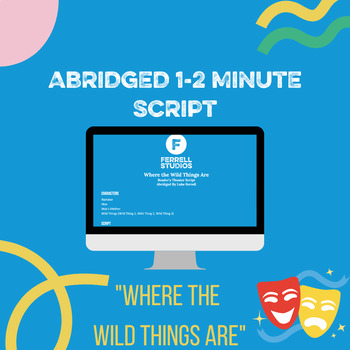 Preview of Where the Wild Things Are Abridged Reader's Theater Script