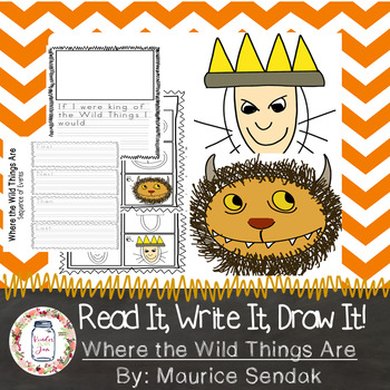 Preview of Where the Wild Things Are Activity: Read it, Write it, Draw it!