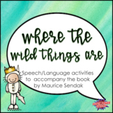 Where the Wild Things Are (Speech Therapy Book Companion)