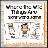"Where the Wild Things Are" Sight Word Game