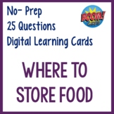 Where to Store Food Digital Interactive Cards- Distance Le