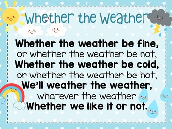 Whether The Weather U6 W3 By The Happiest Teacher Tpt