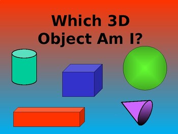 Preview of Which 3D Object Am I?