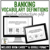 Which Banking Word Digital Interactive Activity