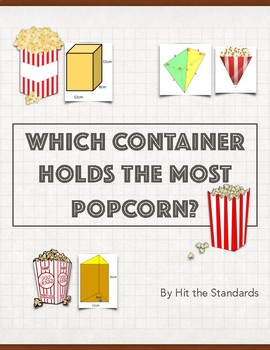 Preview of Which Container Fits The Most Popcorn? (Volume)