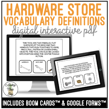 Preview of Which Hardware Store and Tools Word Digital Interactive Activity