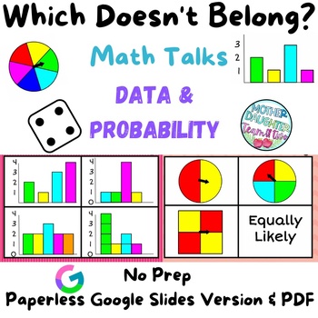 Preview of Which Doesn't Belong - Data, Graphing, Probability - Math Talks & Centers