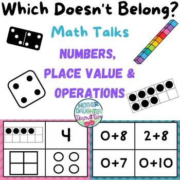 Preview of Which Doesn't Belong? Numbers, Place Value, Operations Math Talks Math Centers!