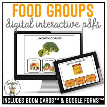 Preview of Which Food Group? Nutrition Digital Activities