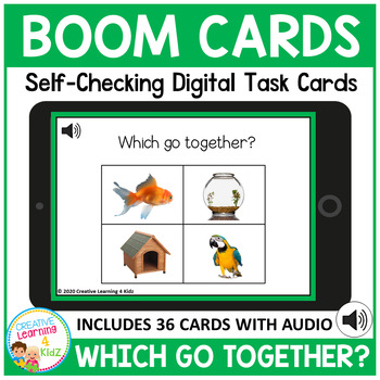 Preview of Which Go Together? ABA Boom Cards for Distance Learning