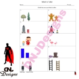 Which Is Taller Handout/Printable/Worksheet