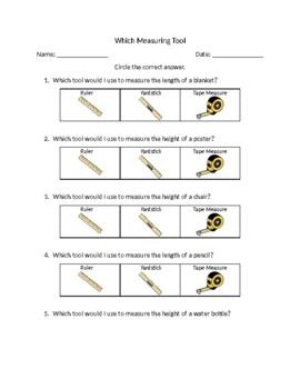 Preview of Which Measuring Tool