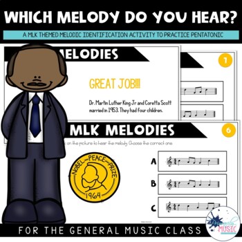 Preview of Which Melody Do You Hear? Pentatonic {MLK Themed}