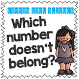 Which Number Doesn't Belong? CC Math Aligned Response