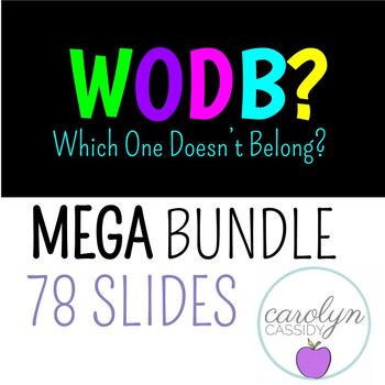 Preview of Which One Doesn't Belong? A Number Sense Routine for K-2 MEGA BUNDLE