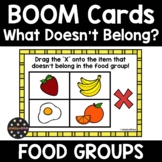 Which One Doesn't Belong BOOM Cards | FOOD GROUPS