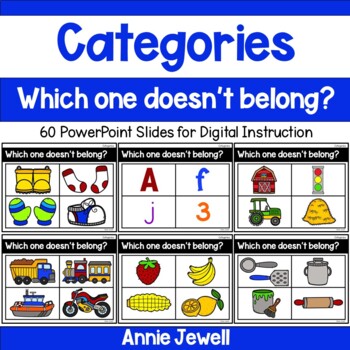 Preview of Which One Doesn’t Belong Category Slides for Digital Learning