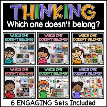 Preview of Which One Doesn't Belong | Critical Thinking Skills Activity Year-Round Bundle