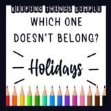 Which One Doesn't Belong? - Holiday 