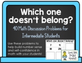 Which One Doesn't Belong? - Intermediate Math Sheets - Set