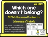 Which One Doesn't Belong? - Intermediate Math Sheets - Set