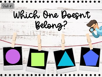 Preview of Which One Doesn't Belong?-K-1 Enrichment Activity