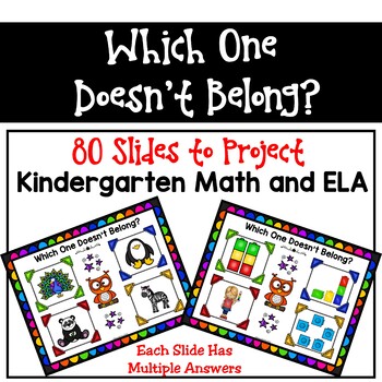 Preview of Which One Doesn't Belong? (ELA and Math Open-Ended Questions/Number Talks)