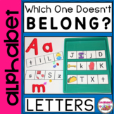 Which One Doesn't Belong - Letter Sound Recognition - Alph
