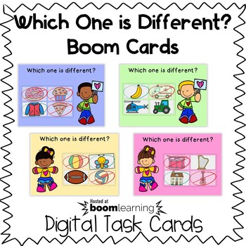 Preview of Visual Discrimination/Categories Boom Cards