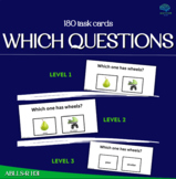 Which Questions - 180 Task Cards & answers & tracking -ABL