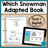 Which Snowman Winter Adaptive Book for Special Education |