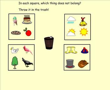 Preview of Which Thing Does Not Belong?  Interactive Activity