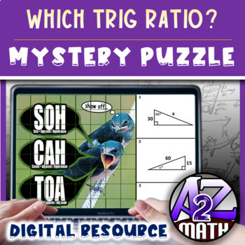 Preview of Which Trig Ratio? Activity Digital Pixel Art Mystery Puzzle