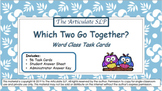 Which Two Words Go Together? Word Class Task Cards