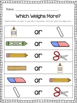 Which Weighs More? by Casey Dawson | Teachers Pay Teachers