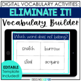 Which Word Does Not Belong? Digital Vocabulary Activity