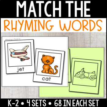 Which Words Rhyme Rhyming Pairs Activity