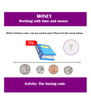 Preview of MONEY - Which coin can buy the object.