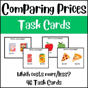 Preview of Life Skills: Comparing Prices Task Cards