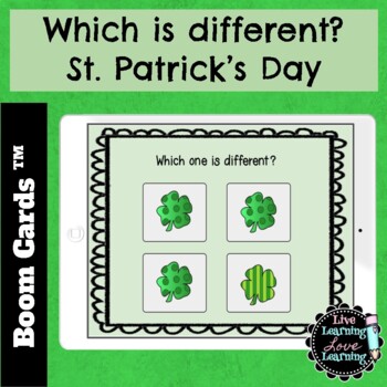 Preview of Which is Different | St. Patrick's Day |Boom Cards