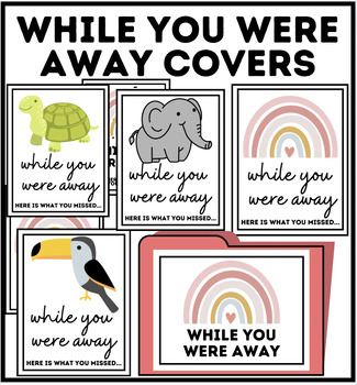 Preview of While You Were Away |  Folder Covers | Absent Students