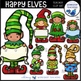 Happy Elves Clipart