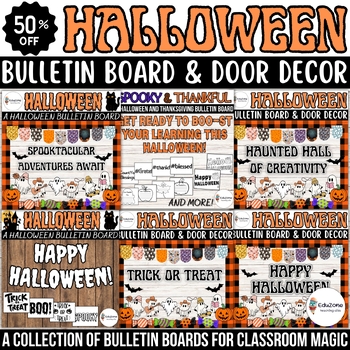 Preview of Whimsical Halloween Adventures: A Collection of Bulletin Boards And Door Decors