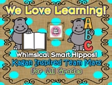 Whimsical Smart Hippos Themed Kagan Inspired Team Mats