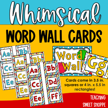 Preview of Whimsical Word Wall Letters in 3 Designs!